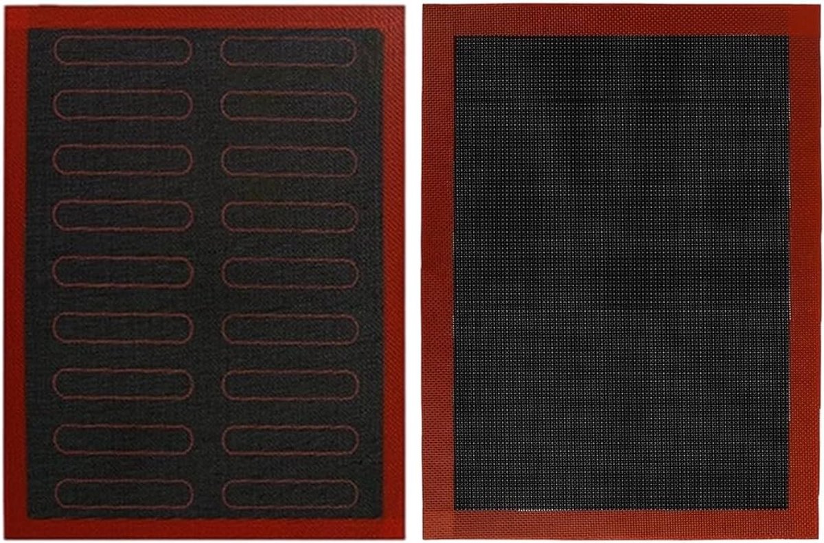 Non-slip silicone oven- en magnetronmatten, 40 x 30 cm, hittebestendig en gemakkelijk schoon te maken