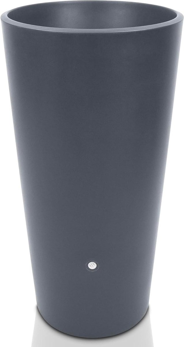 Regenton met plantenbak - Waterton watertank - Tuin bewateren - Metalen schroefdraad - 150 liter - Grijs