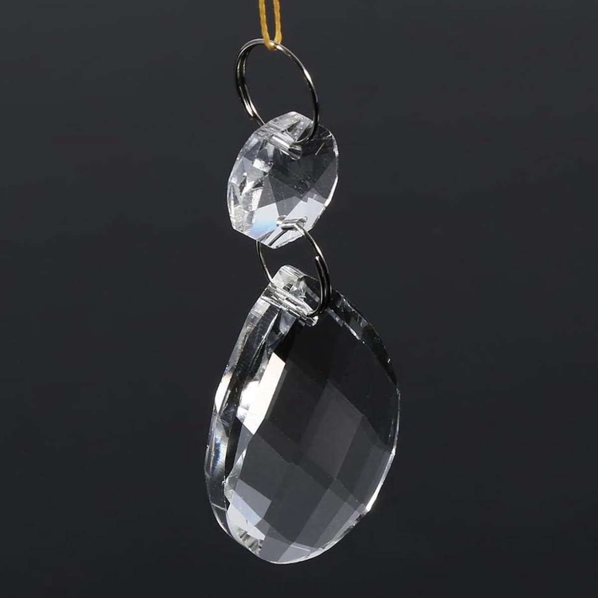 SnelShoppen - Heldere Glazen Kristallen Prismalamp, 10 Stuks Crystal Prism Hanglampen, Geschikt voor Woondecoratie, Feng Shui, Hangende Crystal Versie