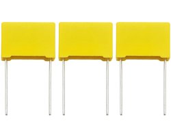 LED Dimstabilisator 220N 0.22uF - Anti-flikkering LED Lampen - Max. 6W - 275V - IP20 - Geel - 3 stuks