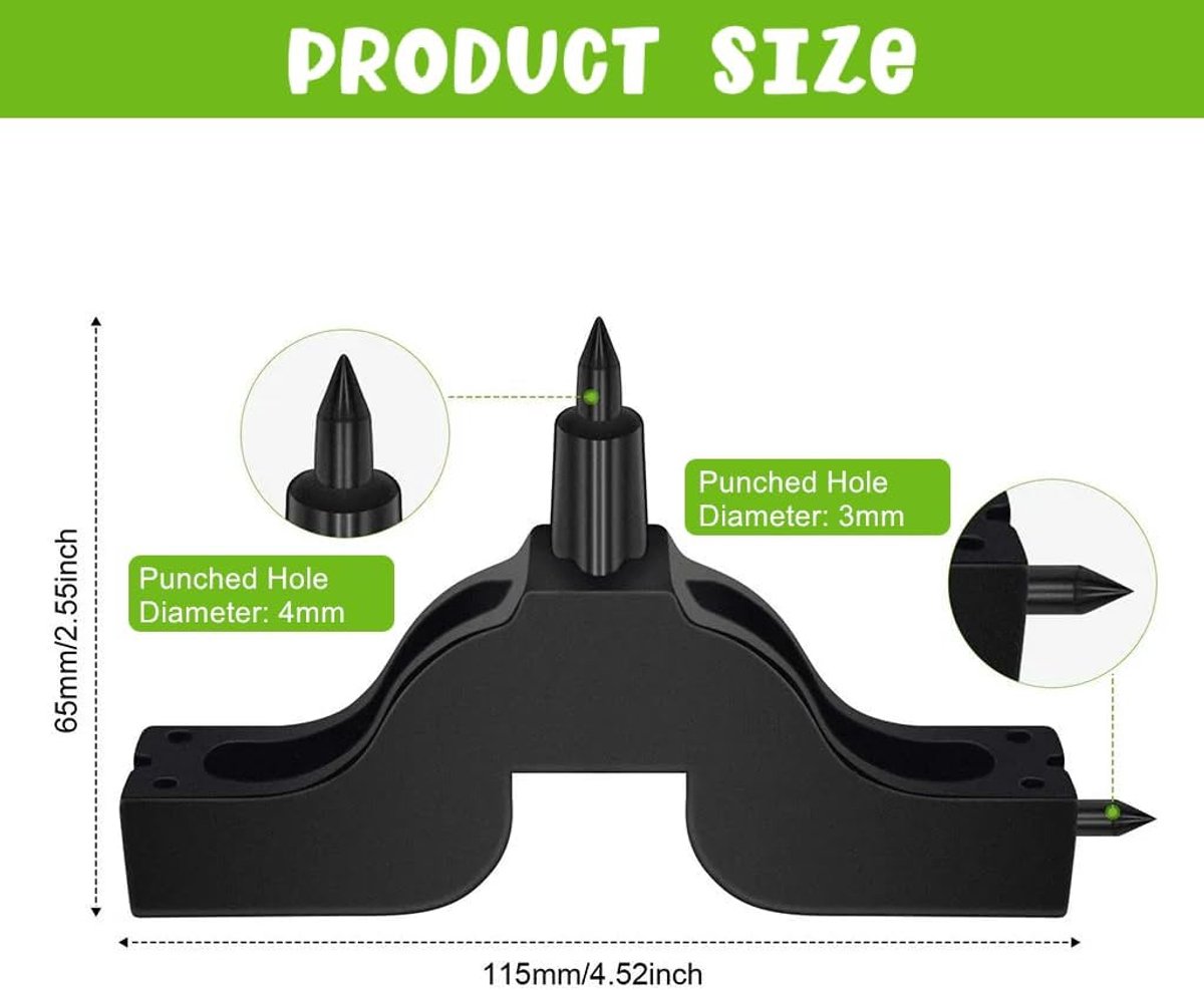 SnelShoppen - 1Pcs 3mm/4mm Tuinslang Gatpons Voor Drip Irrigatie, Duurzaam Tuin Gereedschap, Gebruiksvriendelijk, Ideaal Voor Tuinieren