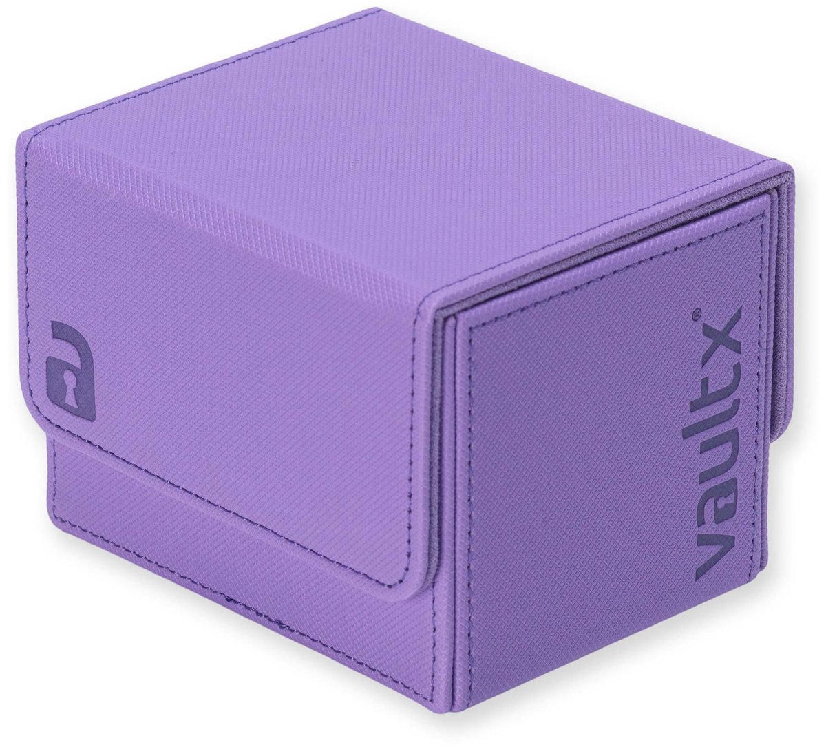 Vault X Exo-Tec® Zijbelading Trading Card Deck Box 100+ - Kaarthouder en opbergdoos - Paars
