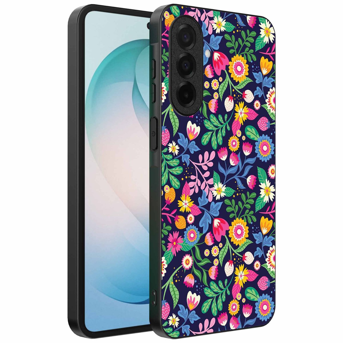 Geschikt voor Samsung Galaxy S26 Plus Telefoonhoesje met bloemen opdruk - TPU backcover case flower design - Smartphonica geschikt voor Samsung Galaxy S26 Plus