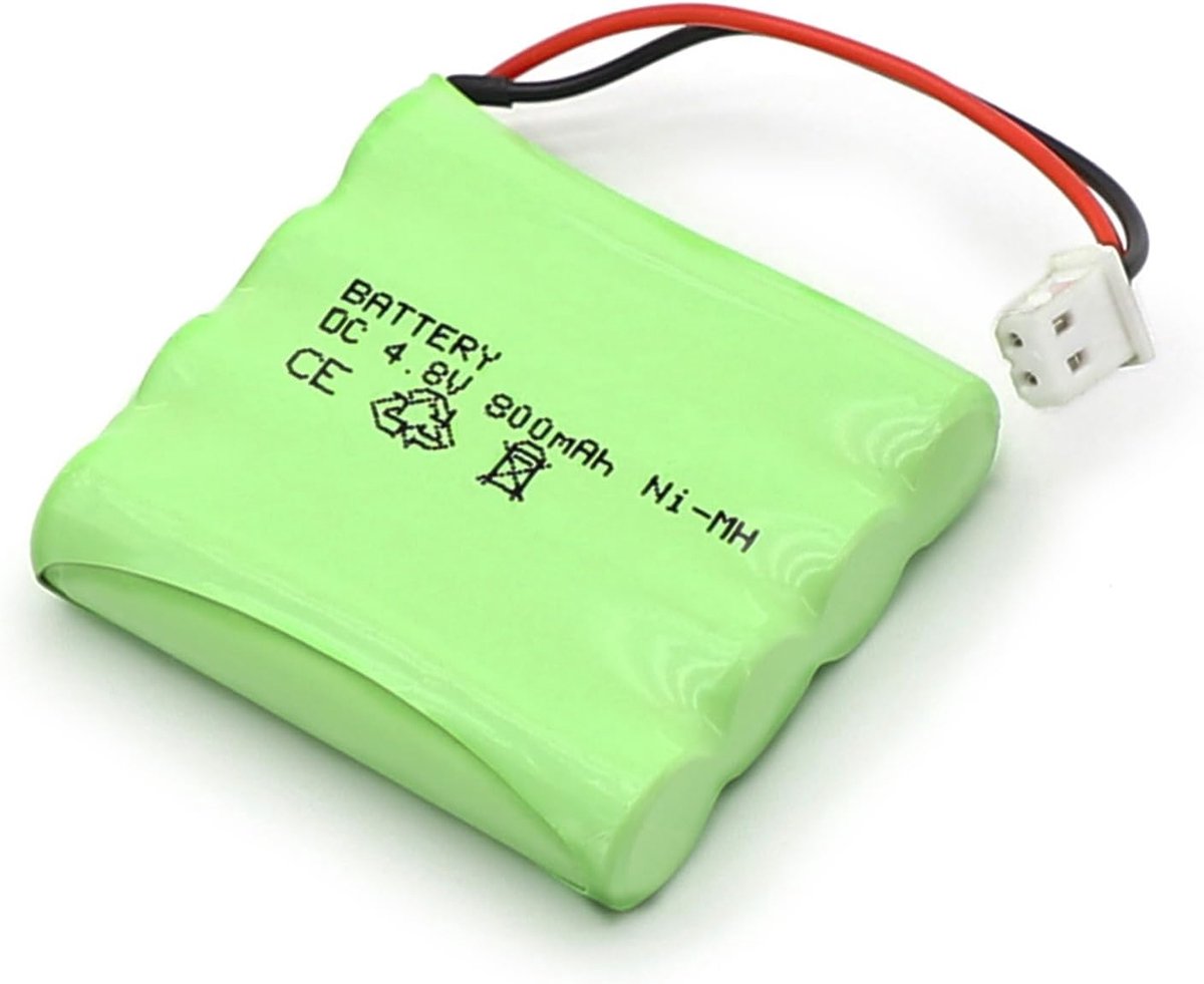 Oplaadbare batterij 4.8 V 800 mAh - NiMH - Veilig tegen overbelasting - Geschikt voor medische apparaten - ShopVlot