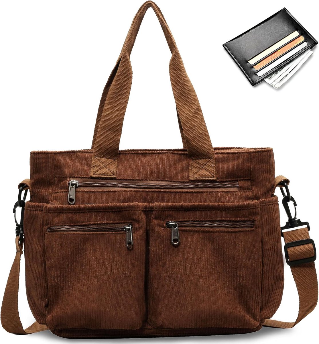 Dames, Grote Capaciteit Schoudertas Dames, Crossbody Tas Dames met Verstelbare Afneembare Riem Handtassen voor Vrouwen voor Dagelijks Werk, Winkelen, Reizen