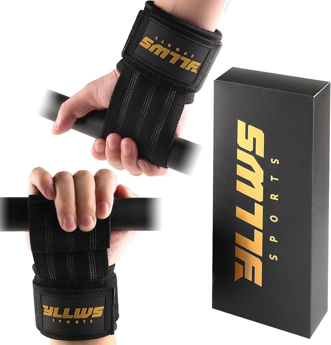 SnelShoppen - Professionele Heftstraps voor Krachttraining, Powerlifting, Crossfit, Fitness, Neopreen Padding, Verstelbaar voor Doodhef, Geschikt voor