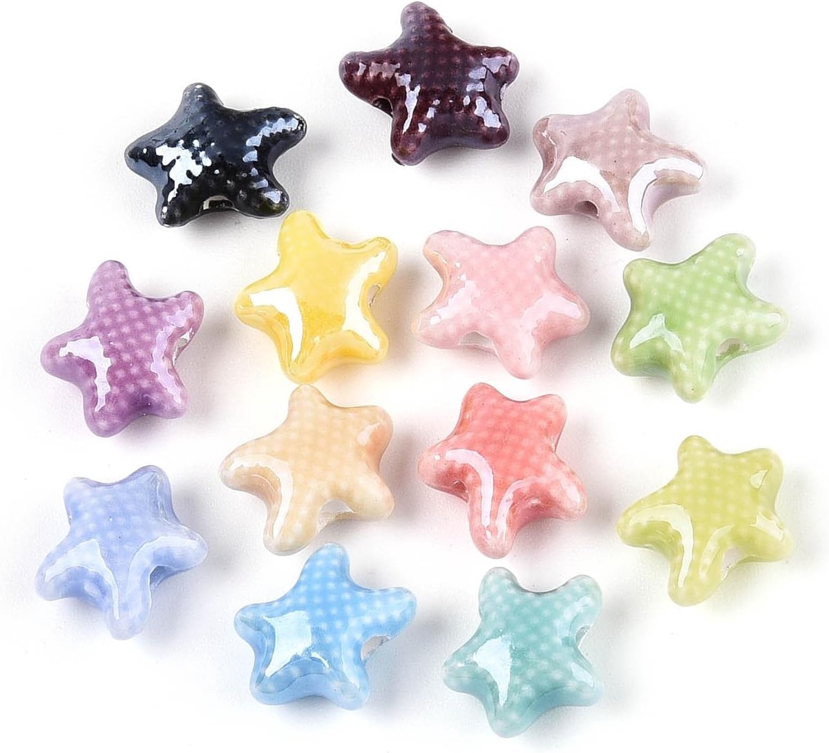 Kralen Parelmoer Verschillende Kleuren Helder Geglazuurde Porselein Kralen Voor Diy Armband Sleutelhanger Sieraden Maken Kralen Craft