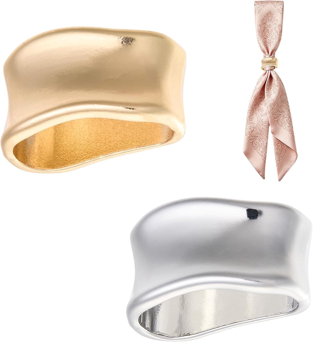 Zakdoekring, clip, schuifje, T-shirt, ringen, stropdasringen, gesp met parelbekleding voor sjaals, kledingaccessoires voor dames