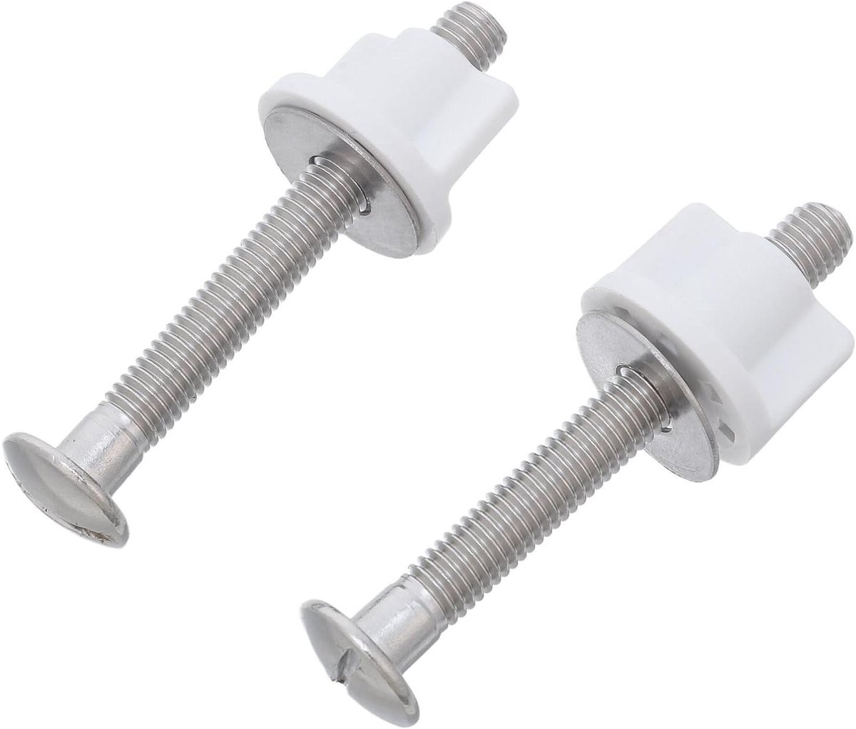 Toiletbril Bevestigingsset - Toiletmontageonderdelen - Badkameronderhoud - Universele Compatibiliteit - 7.4 cm - Zilver