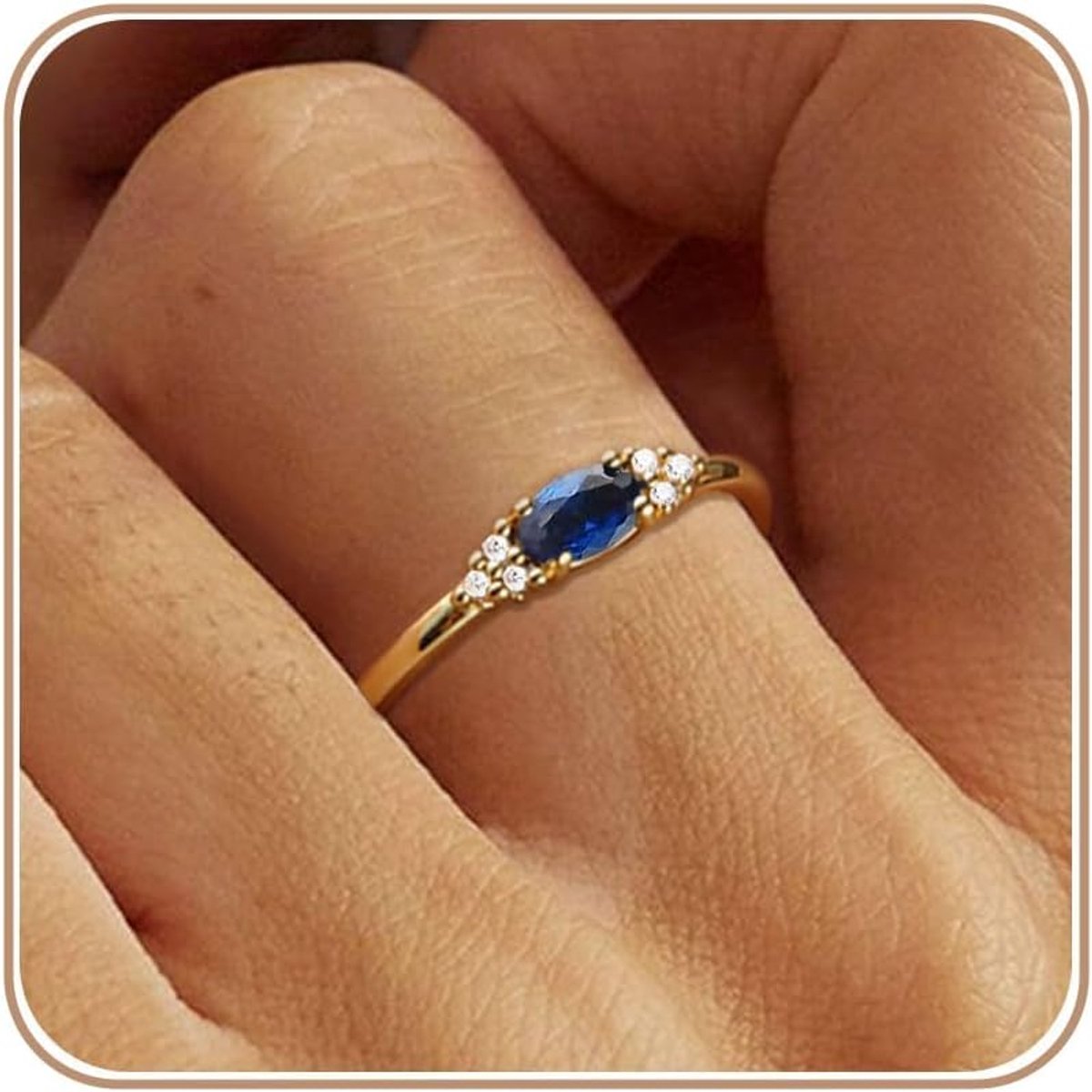 Ringen voor Vrouwen Geboortesteenringen Trendy Stapelen Ringen Smaragdgroene Citrien Amethist Edelsteen Zirkonia Trouwring Verlovingsring Verjaardagscadeau Jubileumcadeau Gouden Sieraden