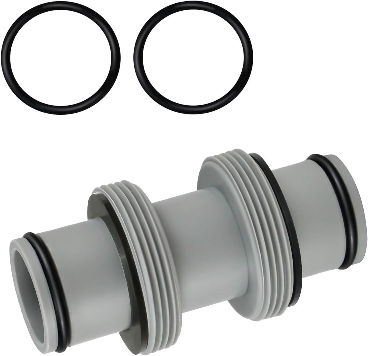 38 mm connector, slangaansluiting 38 mm, 38 mm zwembadslang adapter voor Intex Bestway Coleman zwembadslangverbinderverlenging (2-weg 1,5 inch)