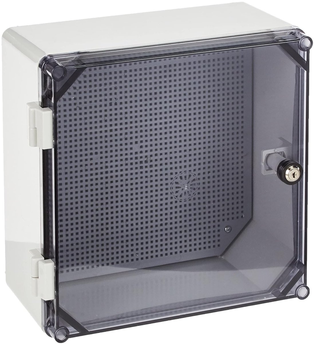 Schakelkast met slot UNI-0/T 300x300 x160 mm verdeelkast industriële behuizing lege behuizing schakelkast, wit