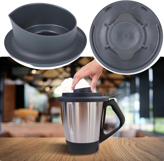 Maatbeker voor Thermomix TM6 TM5, Food Grade Blender Koken Maatbeker met Schaal Compatibel met TM6/TM5 Thermomix Vervangende Accessoires, Vaatwasser Veiligheid — afbeelding 5