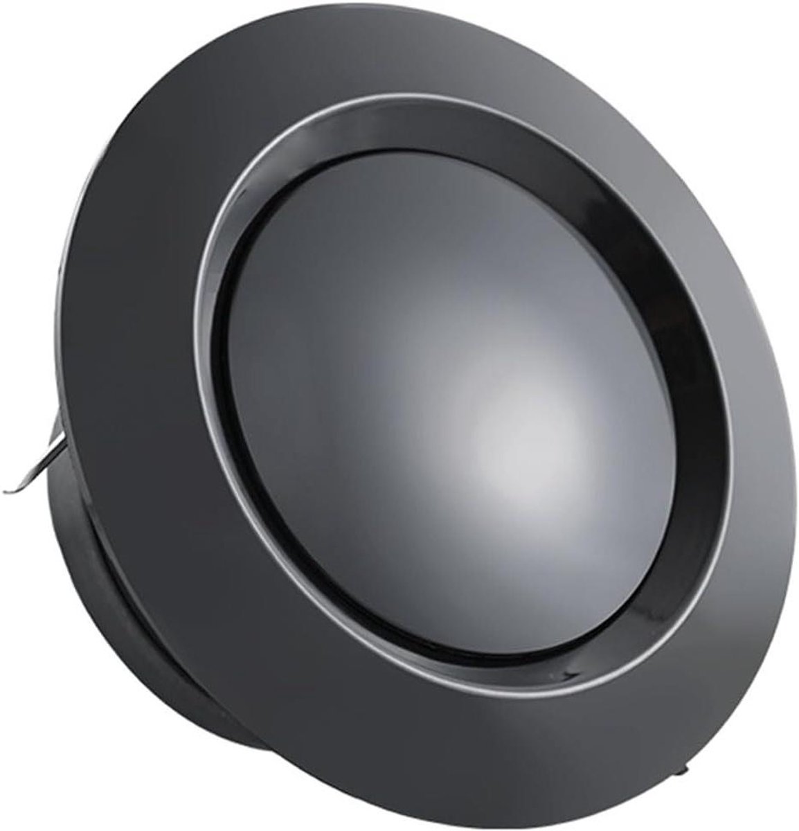 Luchtrooster - Ventilatierooster Afzuiging - Ventilatie Binnen - Stil en Decoratief - 75 mm - Zwart