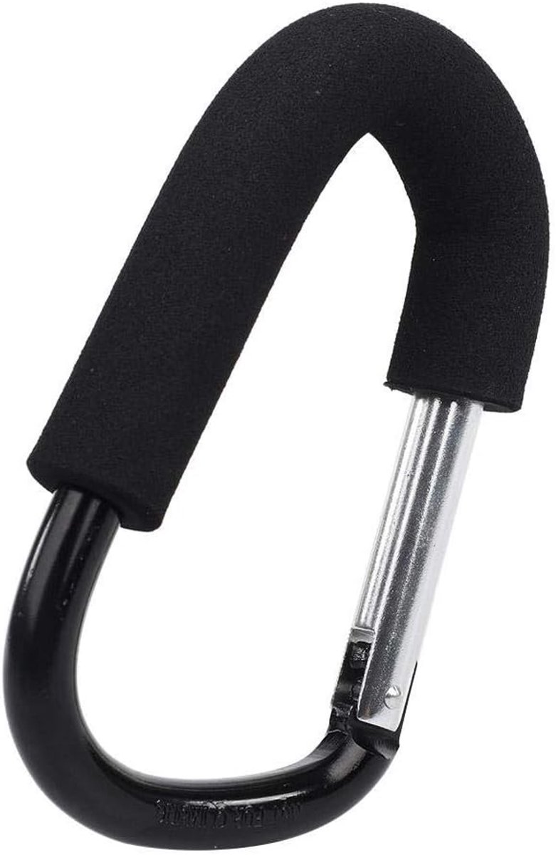 Baby wandelwagen haak - sterke carabiner - veilig en eenvoudig te installeren - handig voor tassen en flesjes - ShopVlot