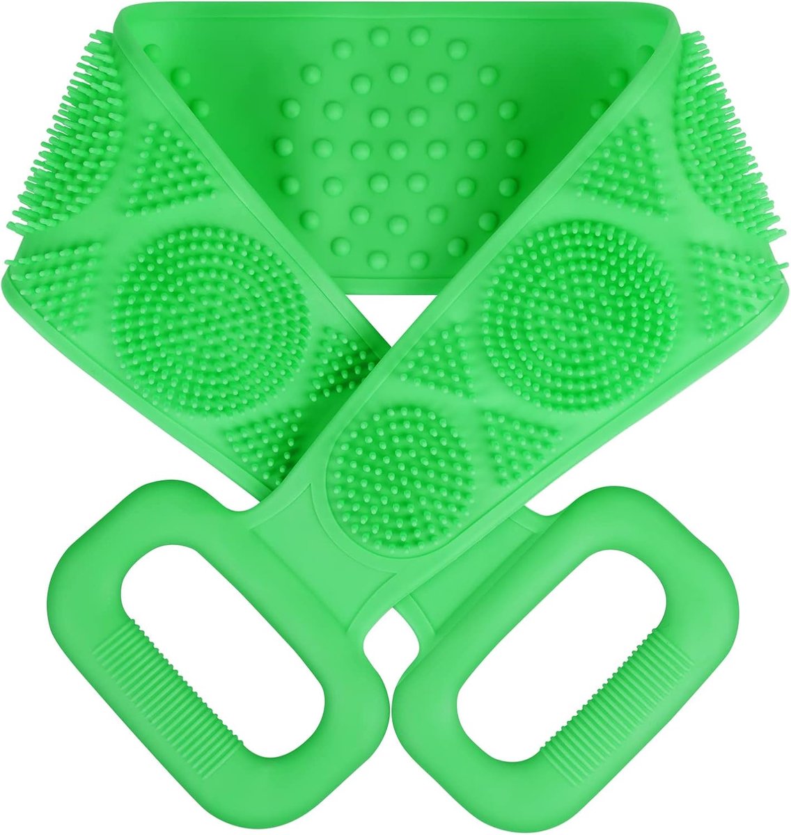 Body Brush Back Scrubber, Siliconen Bad Douche Borstel voor Dames en