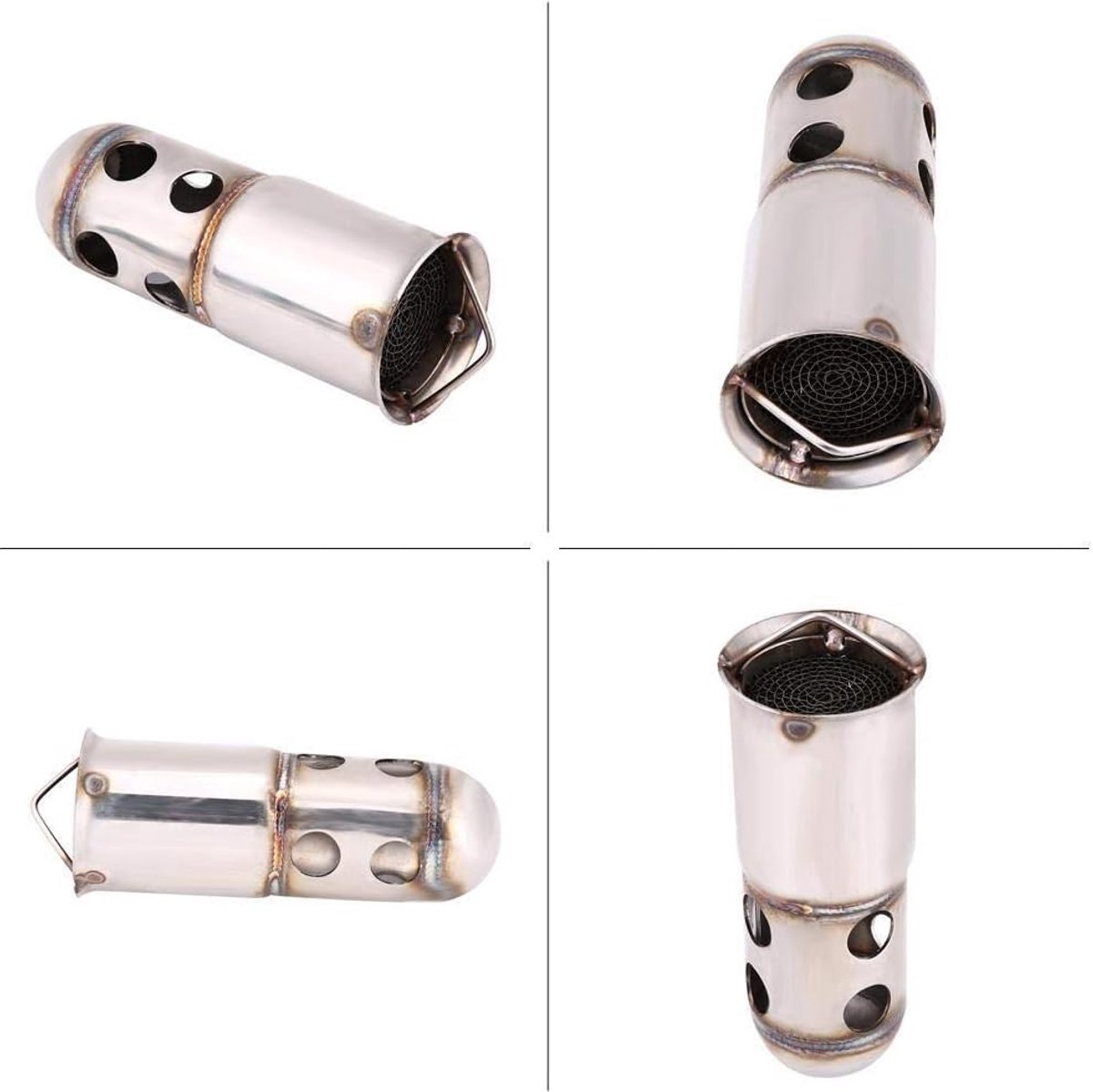 DB Killer, Uitlaatdemper 51 mm Universele Motorfiets Slang Stille DB-Killer Noise Eliminator Stijl 1