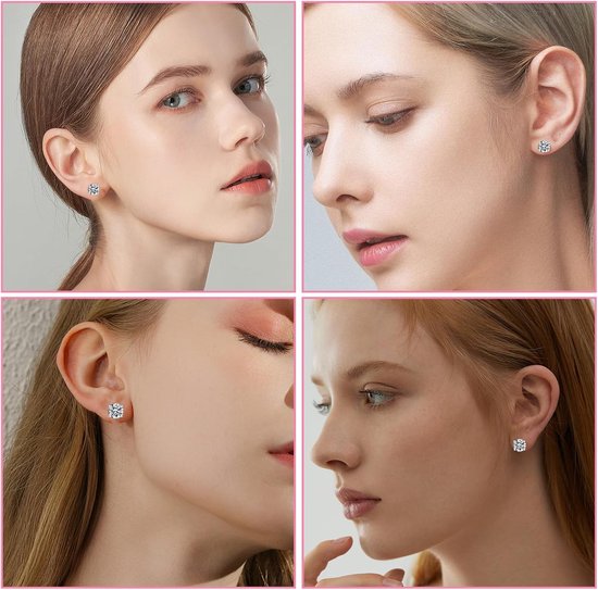 6 stuks wegwerp neuspiercing, zelfprikkelende set, veilige draagbare zelfneuspiercing, oorgaatjessteker met kroon en stalen oorstekers, 3/4/5 mm piercingset voor meisjes, vrouwen, mannen — afbeelding 5