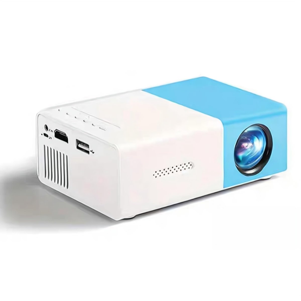 SnelShoppen - YG300 Mini-videoprojector, Mini-led-beamer, 1080P Full HD Overheadprojector, LED Thuisbioscoop, Compatibel met Smartphone, Tablet, Lapto