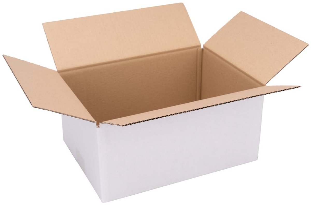 Omgoods - Set van 25 Vouwdozen 300x215x140mm Wit