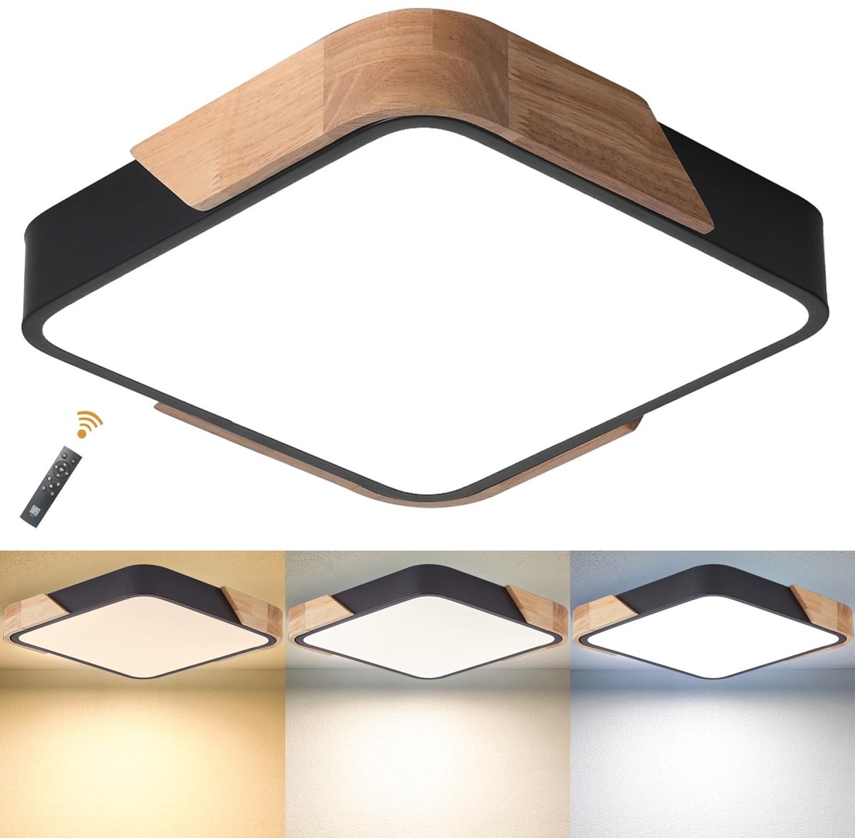Omgoods - Dimbare LED Plafondlamp 24W met Afstandsbediening