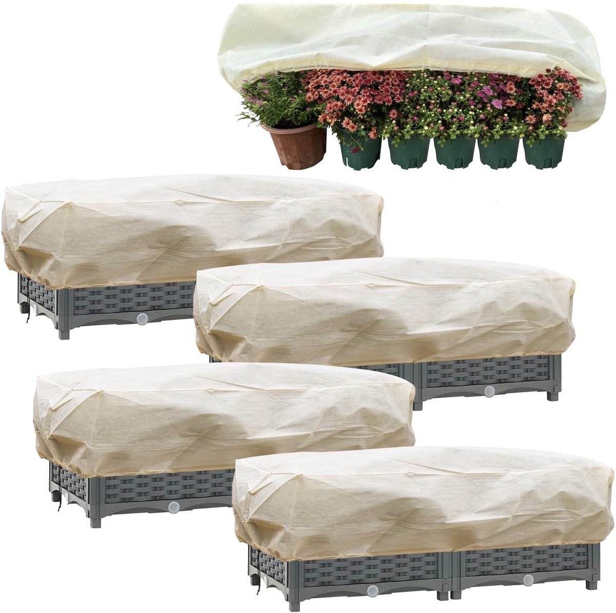 Omgoods - Winterbescherming voor Planten, Set van 4