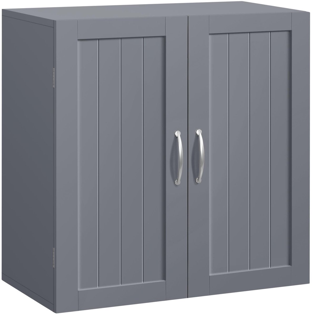 Omgoods - Hangende Badkamerkast met 2 Deuren en Verstelbare Plank