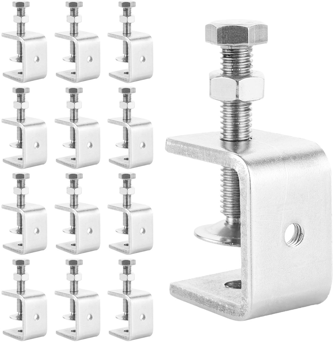 Omgoods - 12 Stuks C Klemmen - Schroefklem voor Tafel en Werkplaats