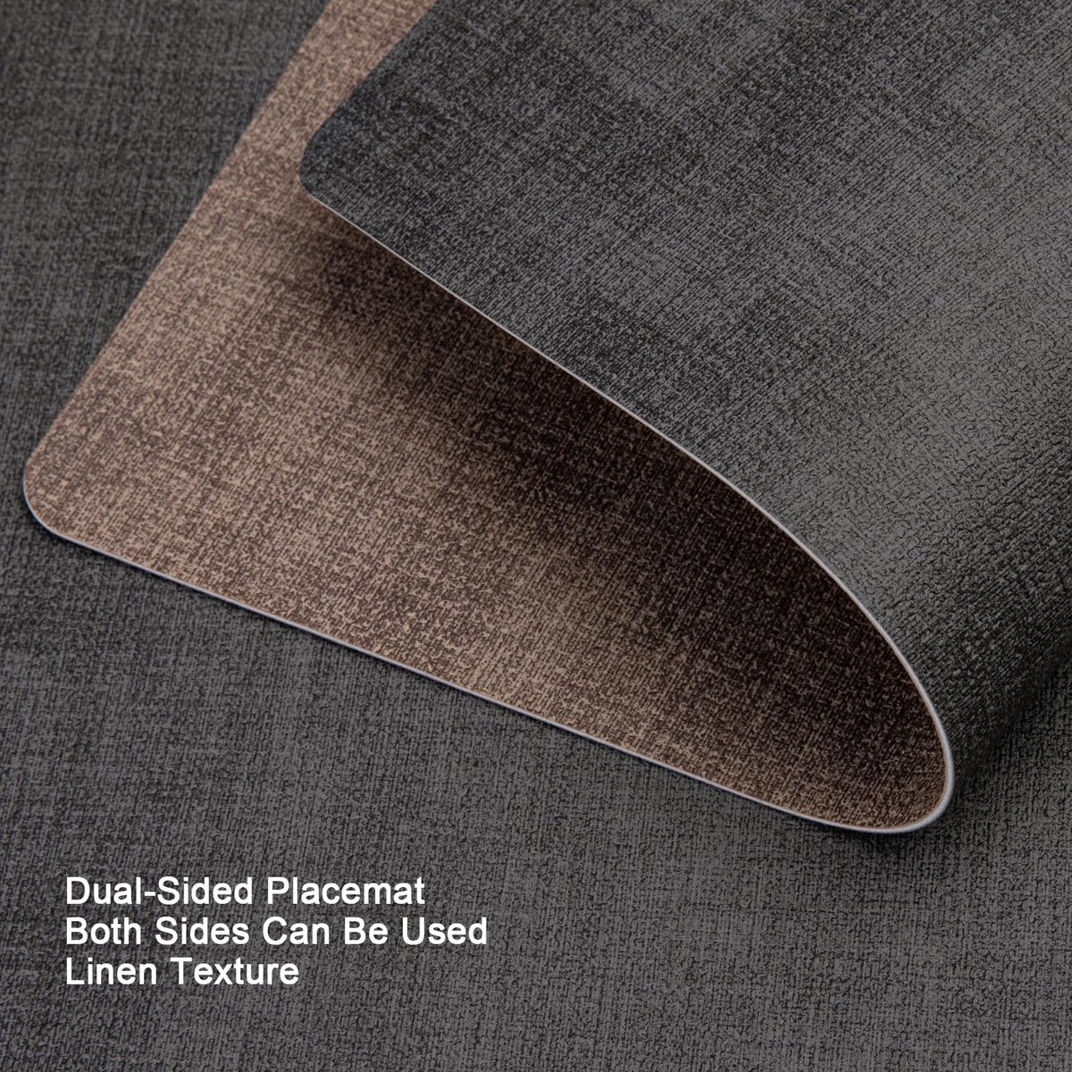 Omgoods- Placemat Dubbelzijdig Hoogwaardig Leer - Onderzetters - Waterdicht - Antislip - Hittebestendig - Afmetingen 43 x 30 cm - Tafelmat