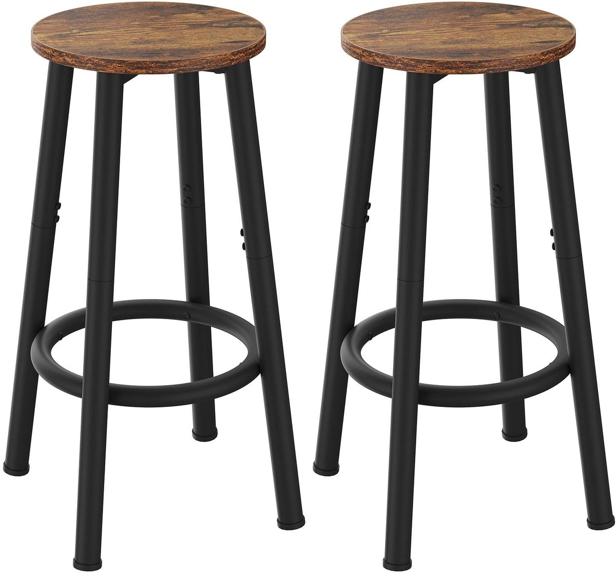 Omgoods - Set van 2 Barstoelen voor Keuken of Eetkamer