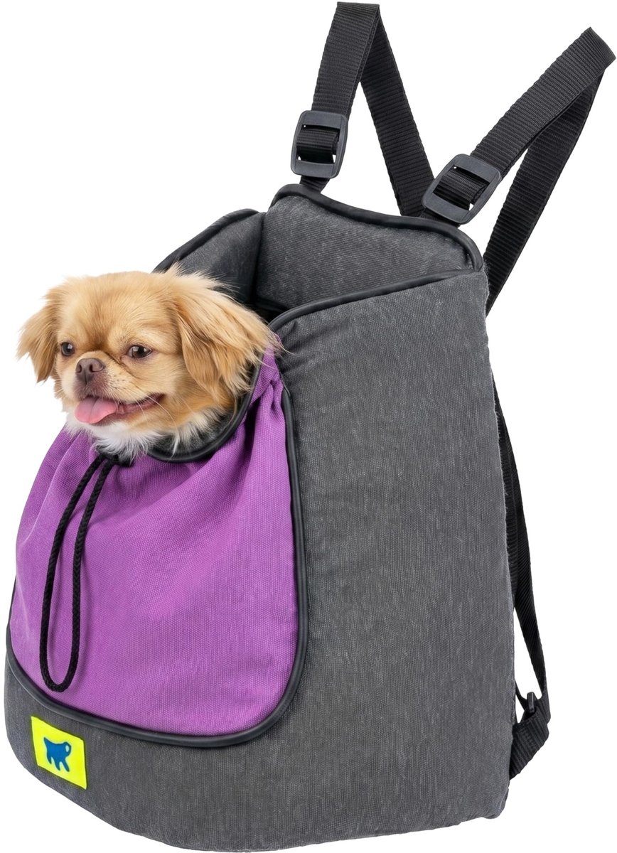 Omgoods - Dierenrugzak voor Katten en Kleine Honden, Wasbaar, Kleur Viola