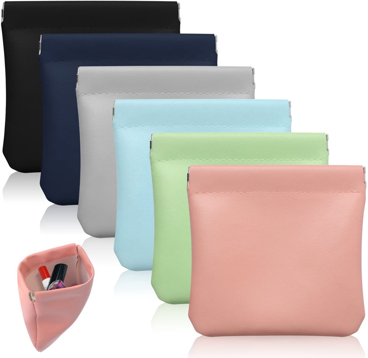 Omgoods - Set van 6 Kleine Waterdichte Cosmetica Tassen voor Make-up en Sieraden