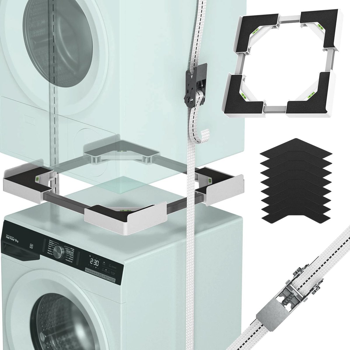 Omgoods - Universele Stapelset voor Wasmachine en Droger