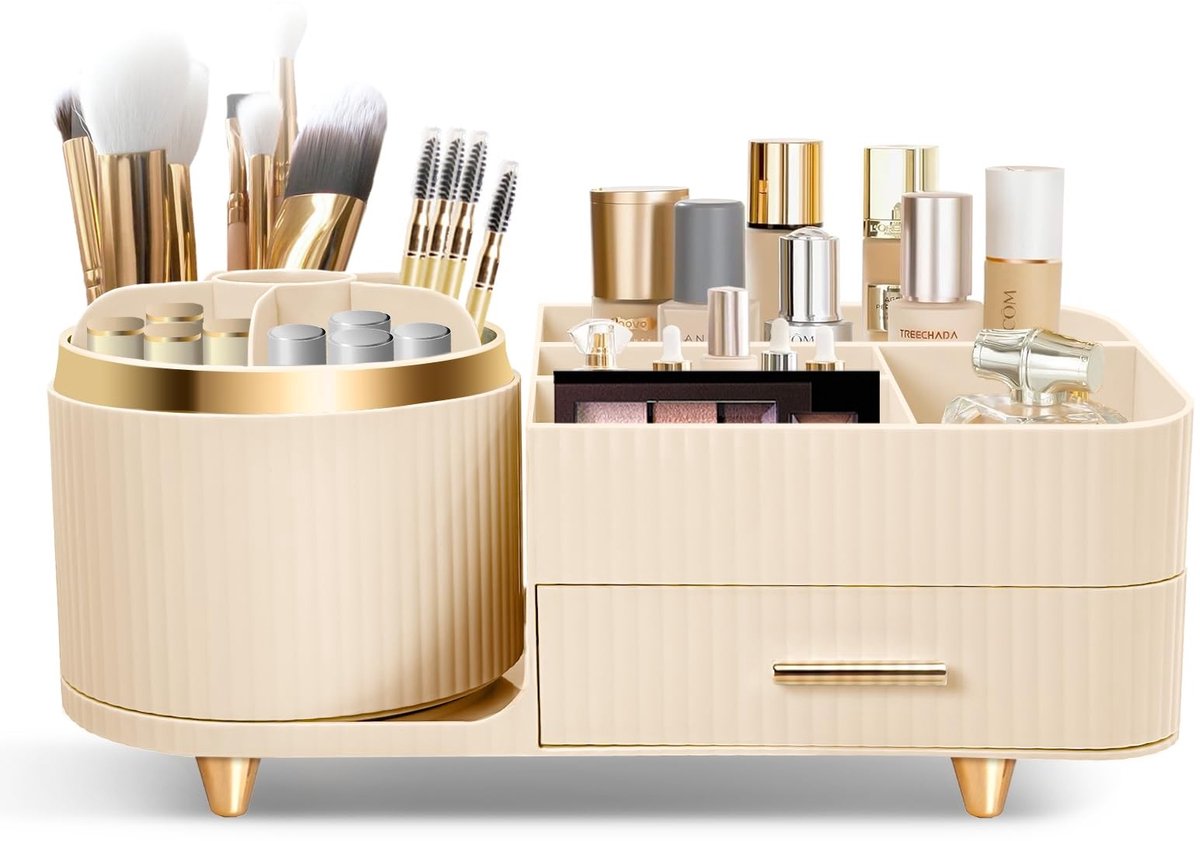 Omgoods - Makeup Organizer met 360° Rotatie - Multifunctionele Cosmeticastorage