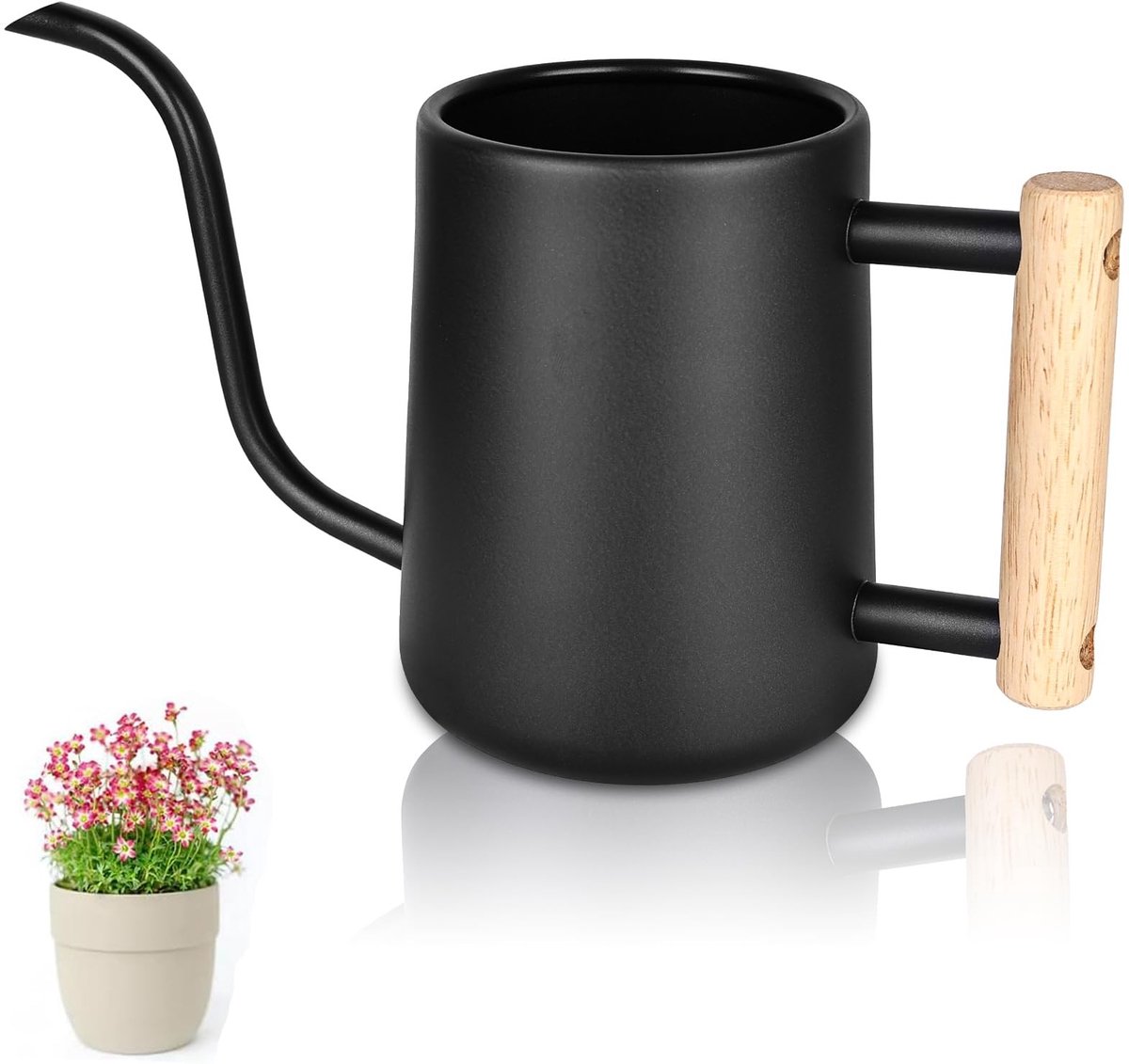 Omgoods - Kleine Metaal Waterkan, 1L voor Binnenplanten