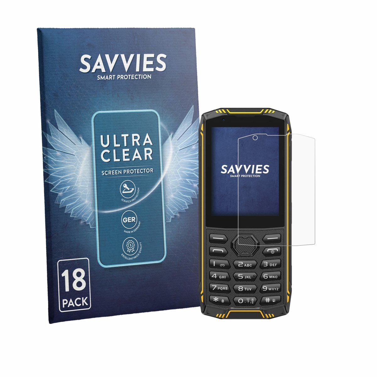 Savvies - Screenprotector voor Ulefone Armor Mini 5 - Folie Beschermfolie transparant 18 Stuks