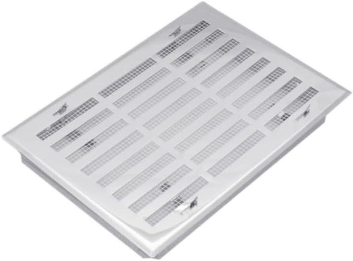 Ventilatierooster - Luchtrooster Groefrooster - Ventilatie Binnen - Roestvrij Staal - 14x21 cm - Zilver