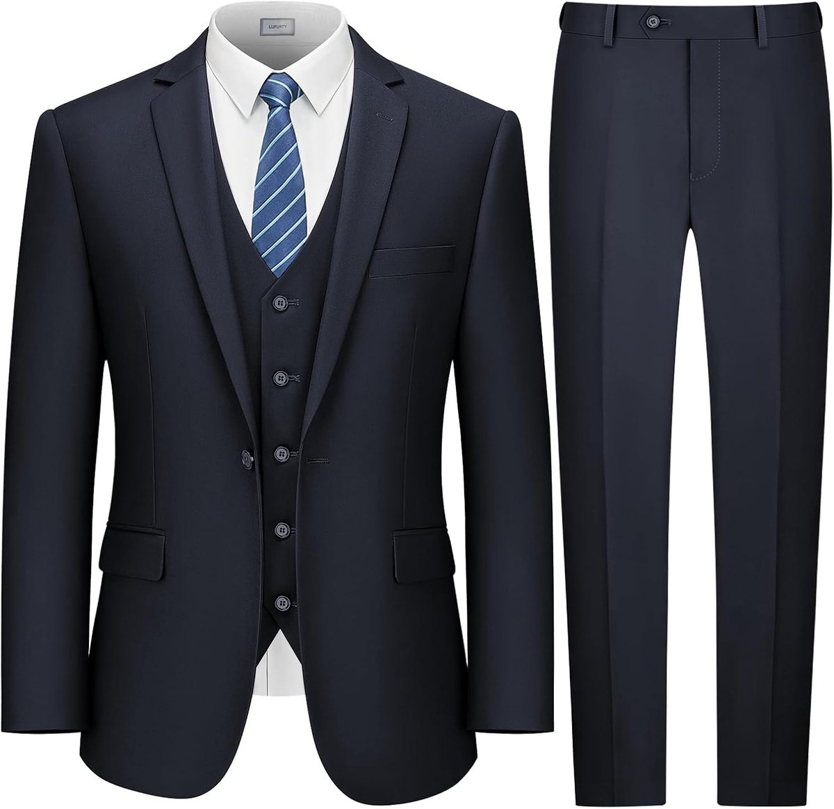 Lupurty 3 Piece Suits for Men heren Klassiek
