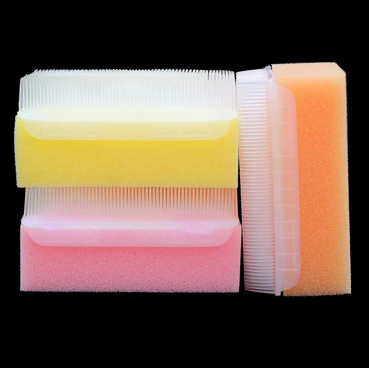 SnelShoppen - Scalp Scrubbie Baby Crib Cap Borstel Baby Bad Scrubber, Sensorische Borstel en Steriele Bad Spons Dubbelzijdige Borstel (3 STUKS)