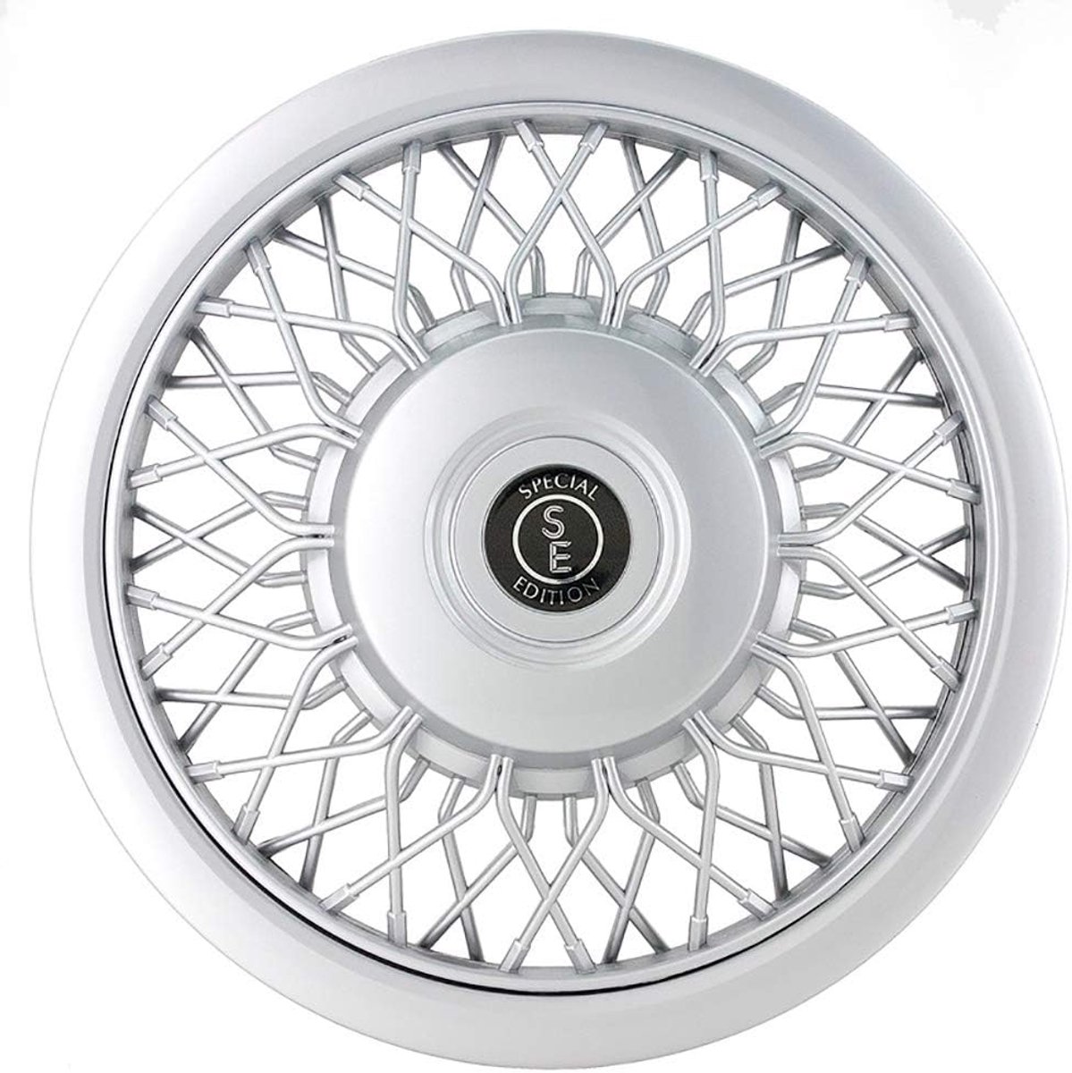 Wieltrimset 14-inch - klassiek zilver - ABS kunststof - vernieuwt de uitstraling van uw auto - ShopVlot