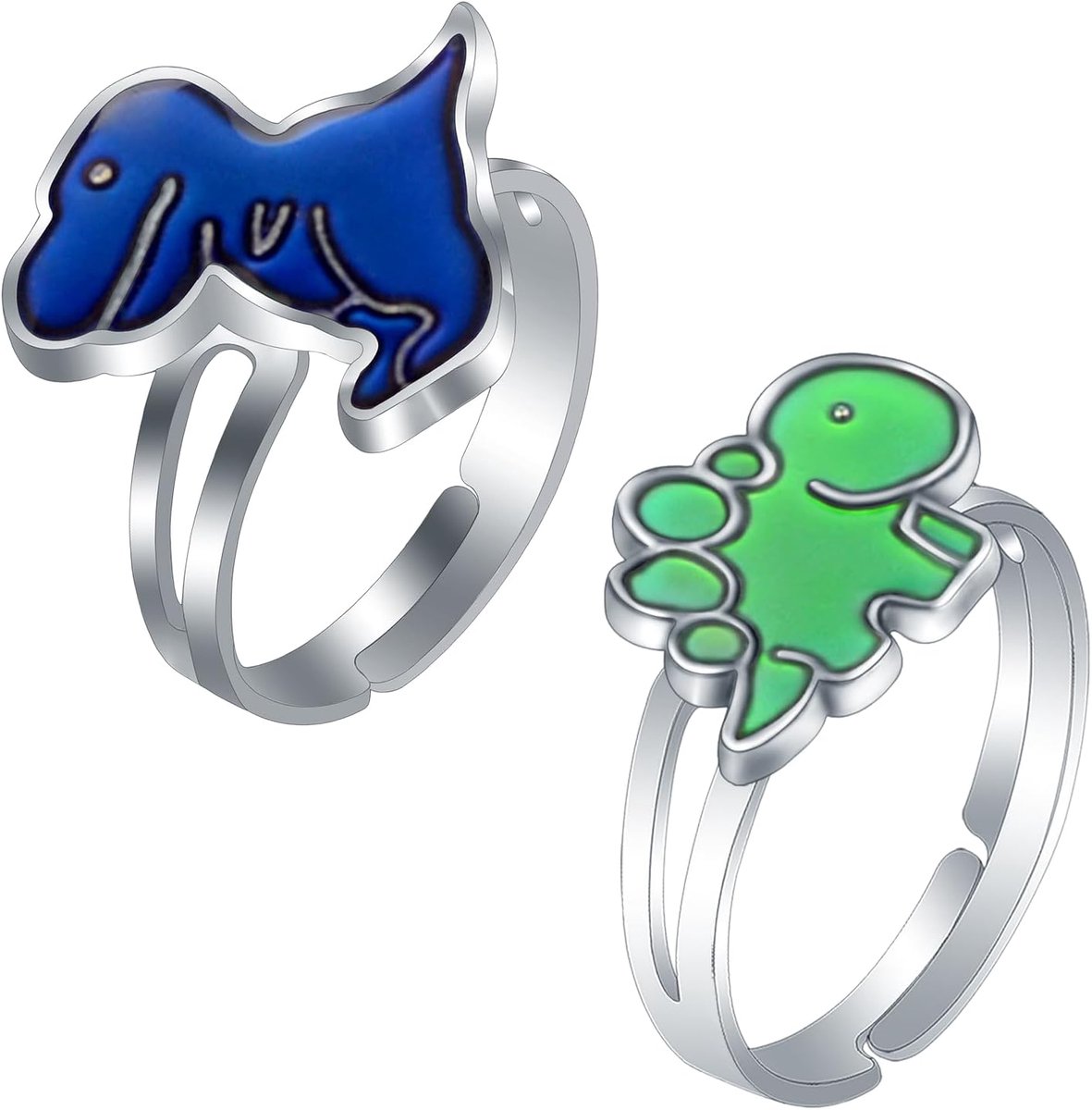 Ringen, kleurverandering, emotioneel gevoel, temperatuur, vingerring, verstelbaar, dier, grappige sieraden, feestring, verjaardagscadeau voor jongens en meisjes