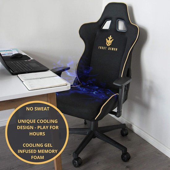 Gaming Stoel - Ergonomisch Design - Verstelbare Armsteunen - Koelgellaag - Voor Gamers en Thuiswerkers — afbeelding 5