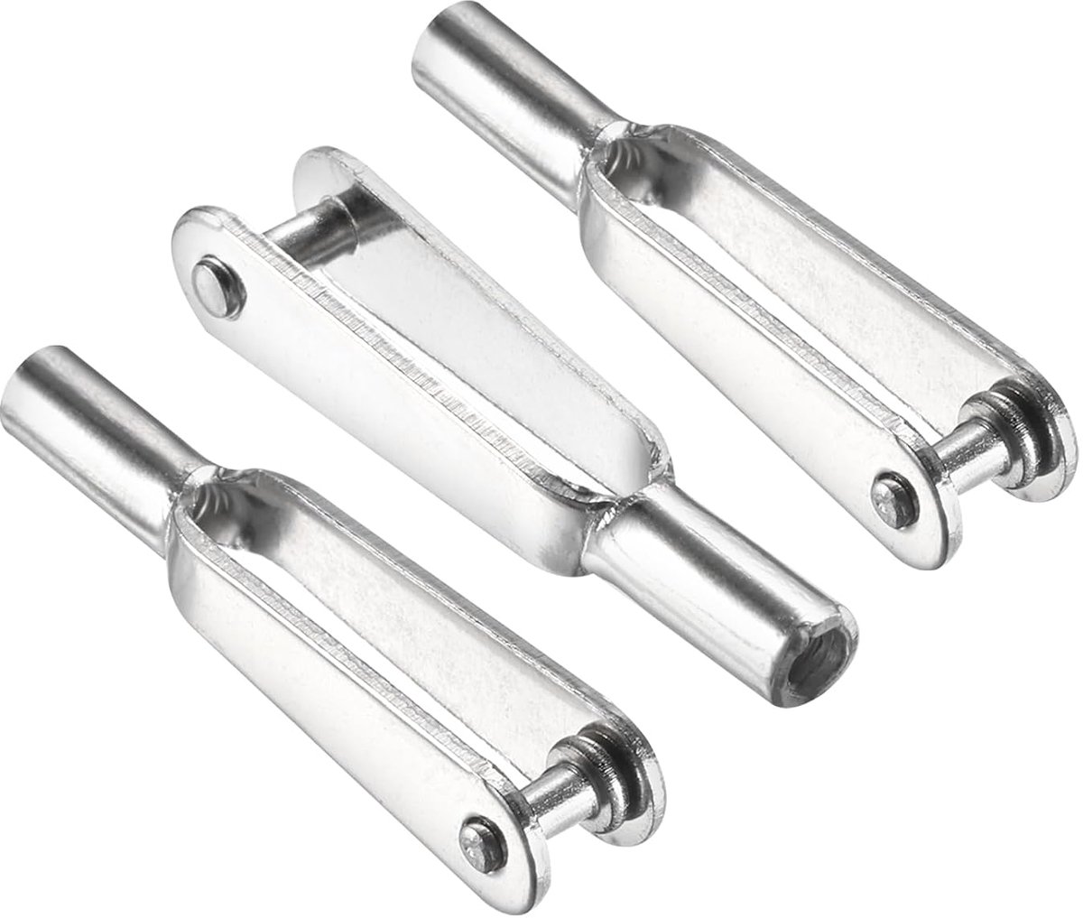 Clevis-snelverbinding, 3 stuks, metaal, M2-schroefdraad, stalen clevis, zelfborgende clip, bevestigingsbeugel voor RC-vliegtuig, autohelikopter, model reserveonderdelen, 2 mm x 22 mm