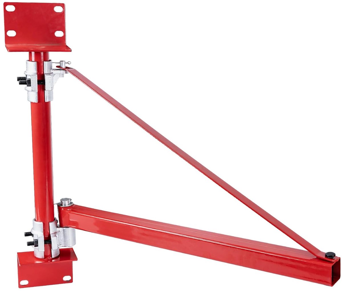 Elektrische takelsteunarm, draagvermogen 200 kg, 400 kg, 600 kg, 800 kg, zwenkarm, takelsteun met paal, stalen takelframe, 180° steigers takel hefarm