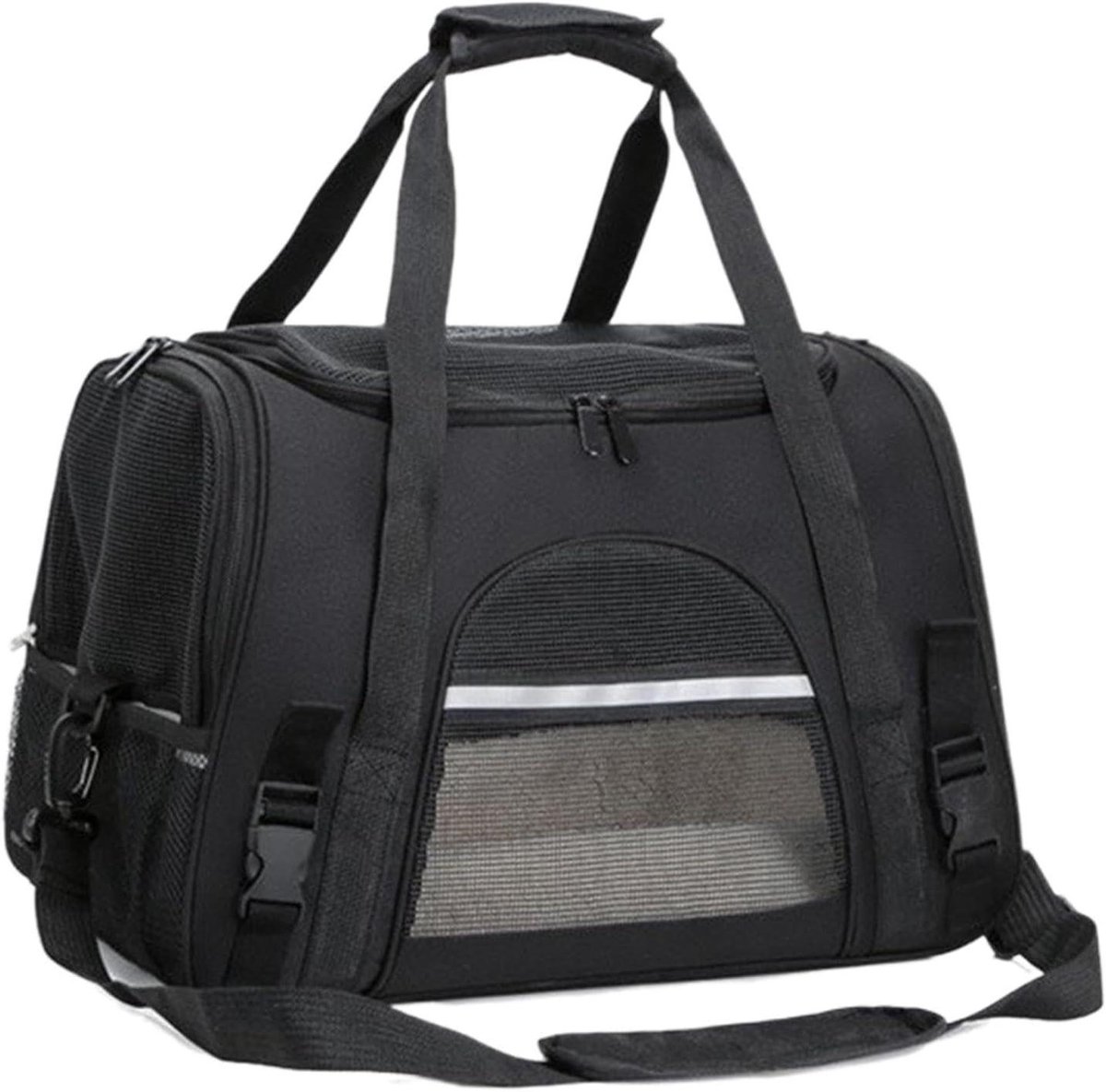 Draagdoek Huisdieren - Draagtas Kat Puppy - Veilig Vervoeren - Verbeterde Comfort Voering - 46 x 20 x 1 cm