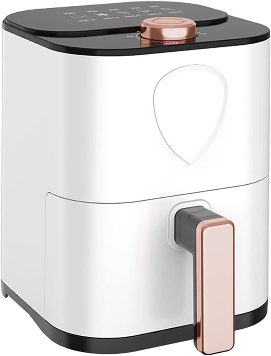 Luchtfriteuse - Heteluchtoven Elektrische Oven - Gezond Frituren - 360° Rapid Thermal Cycle - 5 Liter - Wit