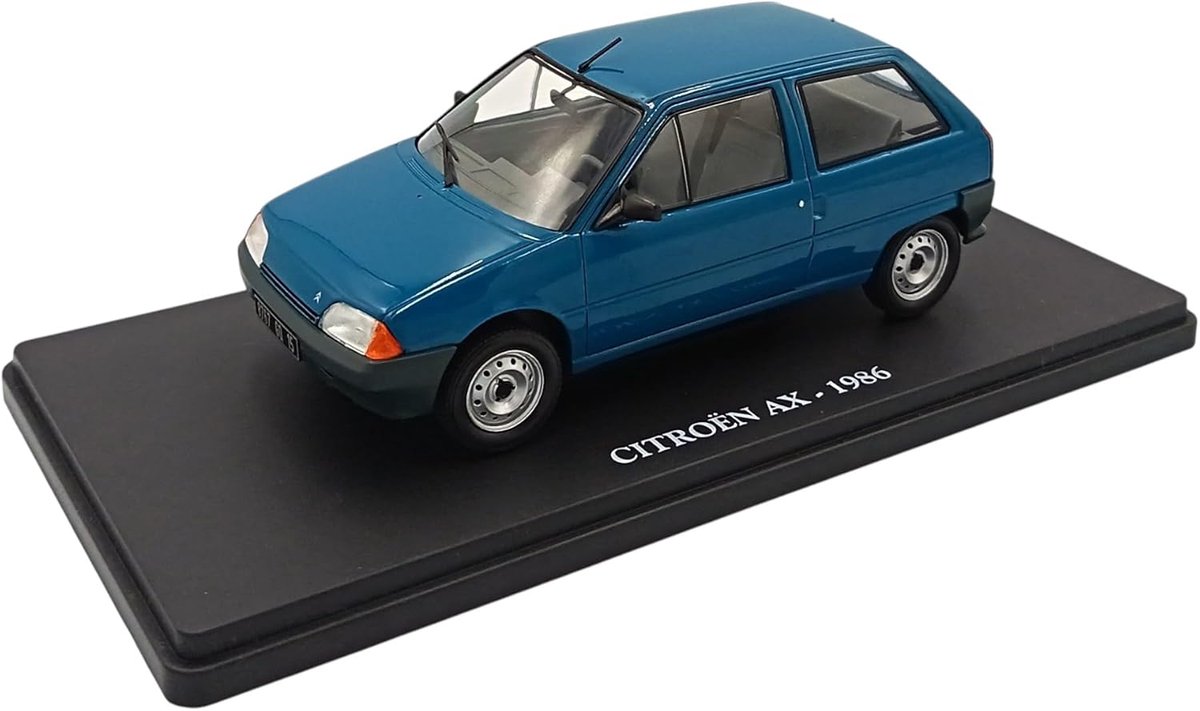 SnelShoppen - OPO 10 Miniatuurauto Citroën AX 1986 Schaal 1:24 Metalen Verzamelstuk Cadeau Idee voor Autoliefhebbers