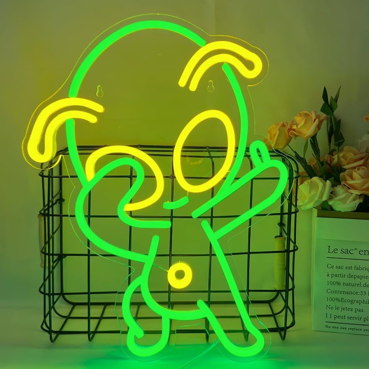 Neon sign alien - LED verlichting - USB aangedreven - sfeervolle wanddecoratie - ShopVlot