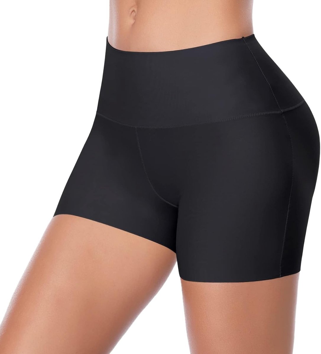 Dames Ondergoed voor Onderrokken en Yoga - Korte Leggings, Seamless Boyshorts en Comfortabele Boxer Shorts, Zwart, Maat L