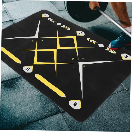 Voetbal Trainingsmat - Voetstap Mat - Voetbalvaardigheid Trainen - Antislip Geluidsisolerend - 120 x 80 cm - Multicolor — afbeelding 2